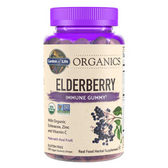Garden of Life frente del envase mostrando el producto y beneficios