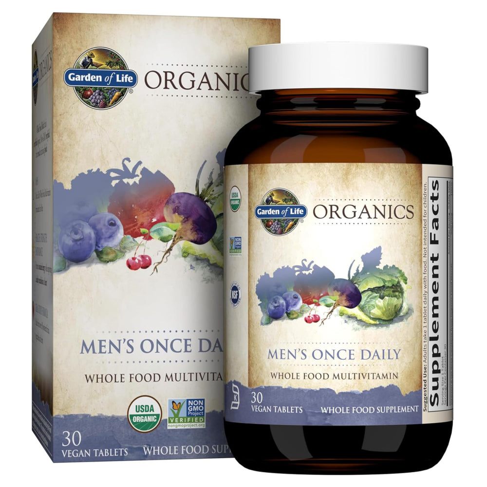 Garden of Life envase frontal mostrando 30 tabletas y marca
