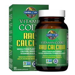 Garden of Life front packaging showing plant-based calcium benefits