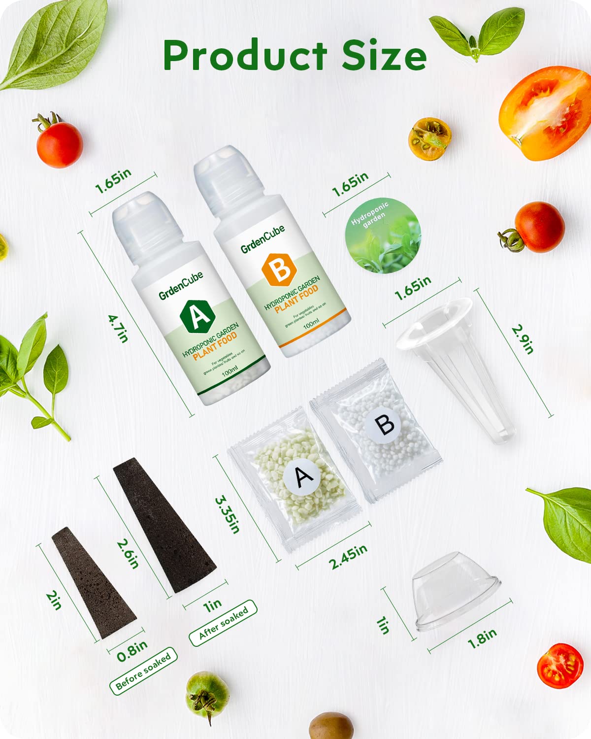 GARDENCUBE escala con accesorios y etiquetas para organizar cultivos