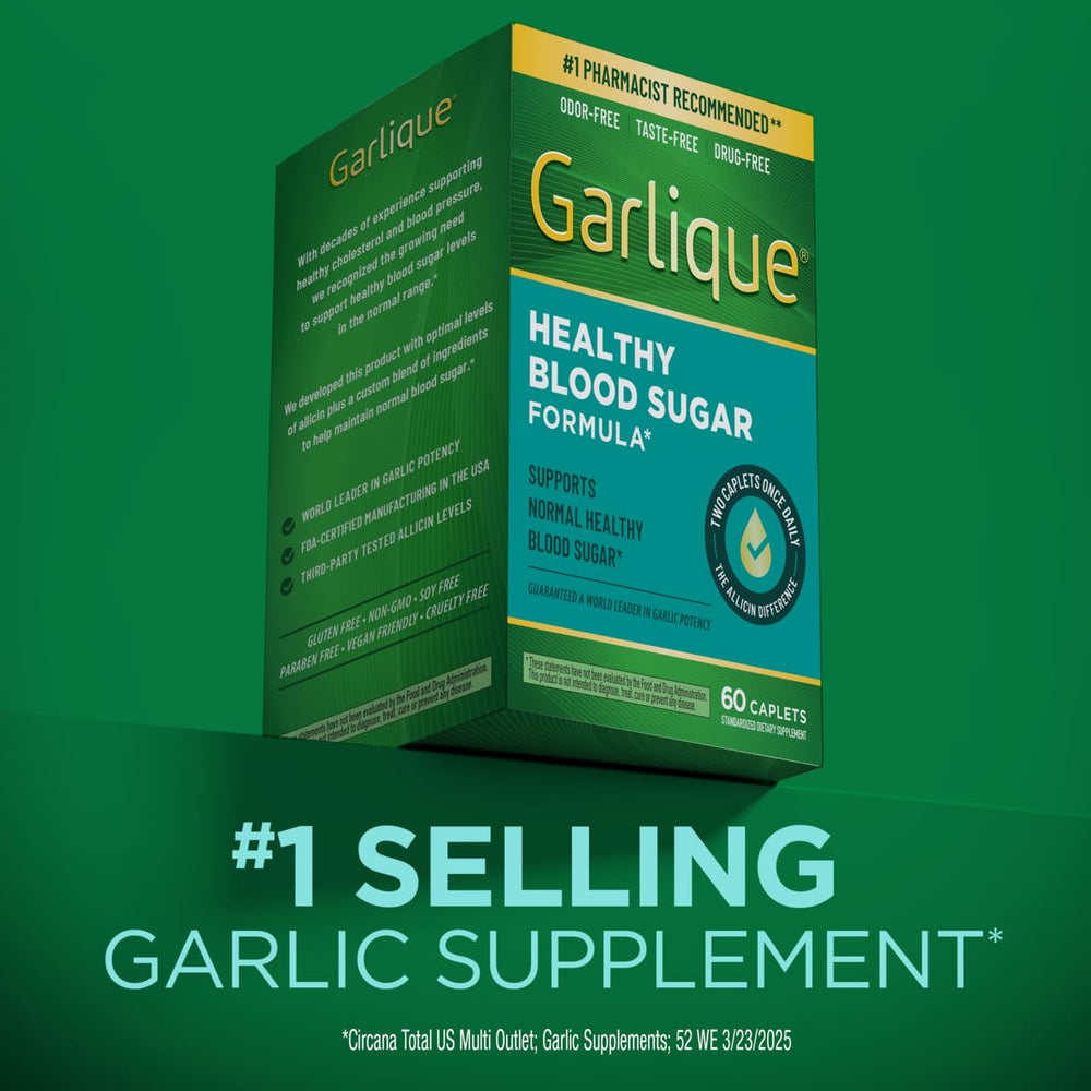 Garlique etiqueta con lista de ingredientes y garantías de calidad
