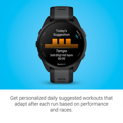 Garmin Forerunner 165 en uso durante entrenamiento, integración con rutina diaria