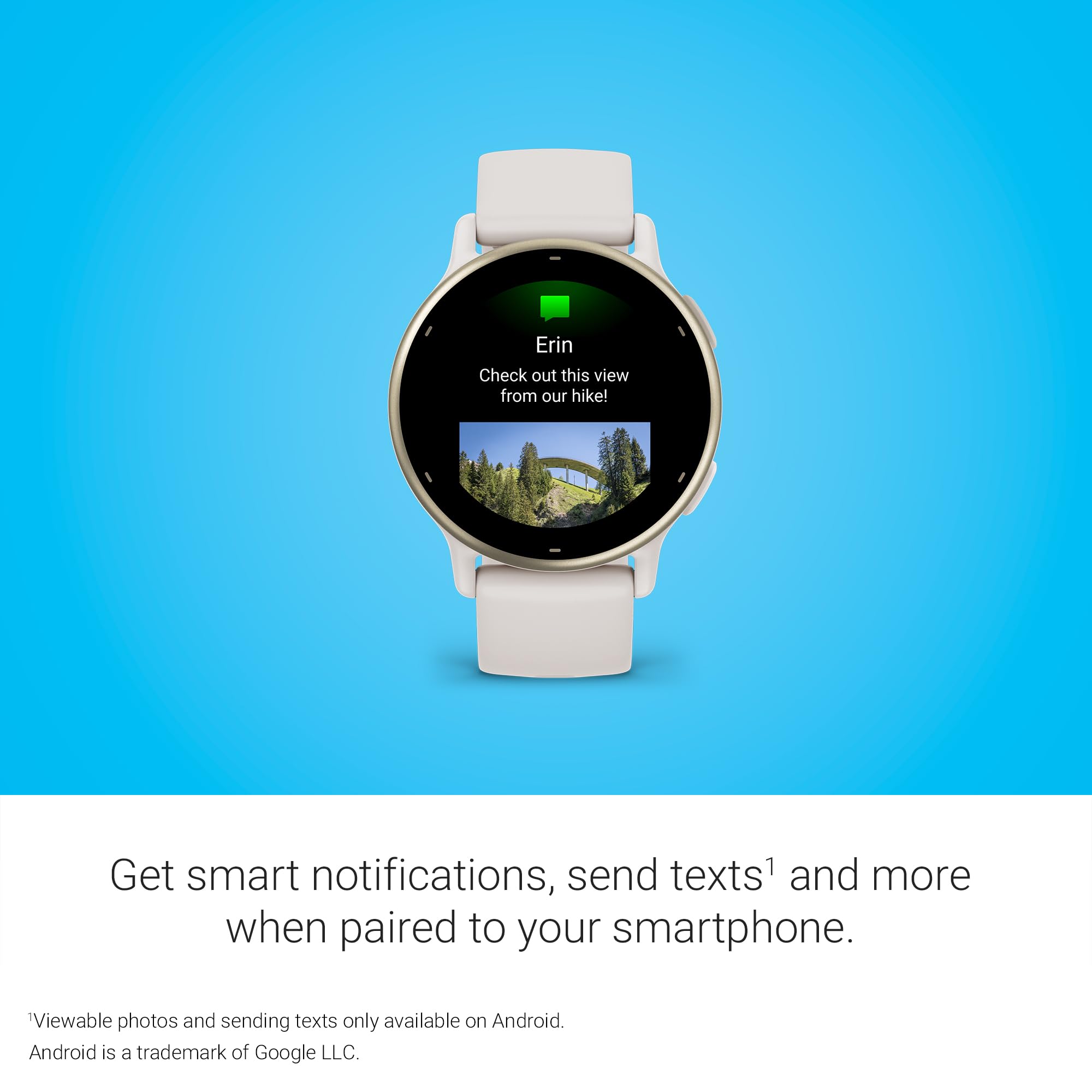 Garmin vívoactive 5 on table with coffee and keys benefit: everyday smartwatch practicality