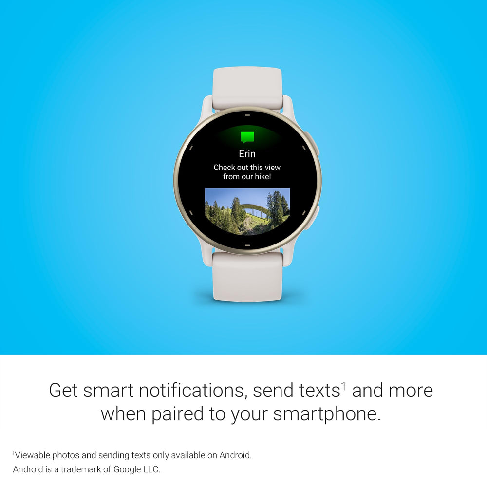 Garmin vívoactive 5 on table with coffee and keys benefit: everyday smartwatch practicality