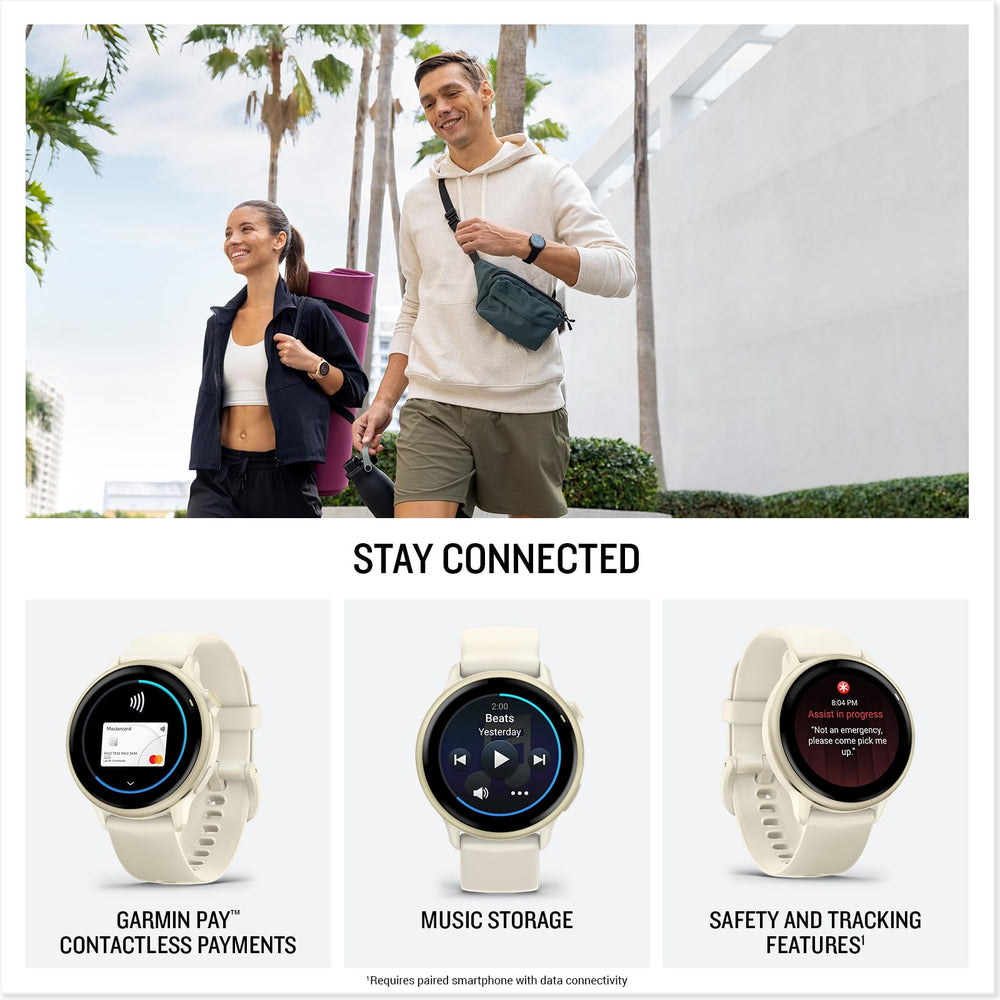 Garmin vívoactive 6 rear sensors capturing heart rate for continuous monitoring