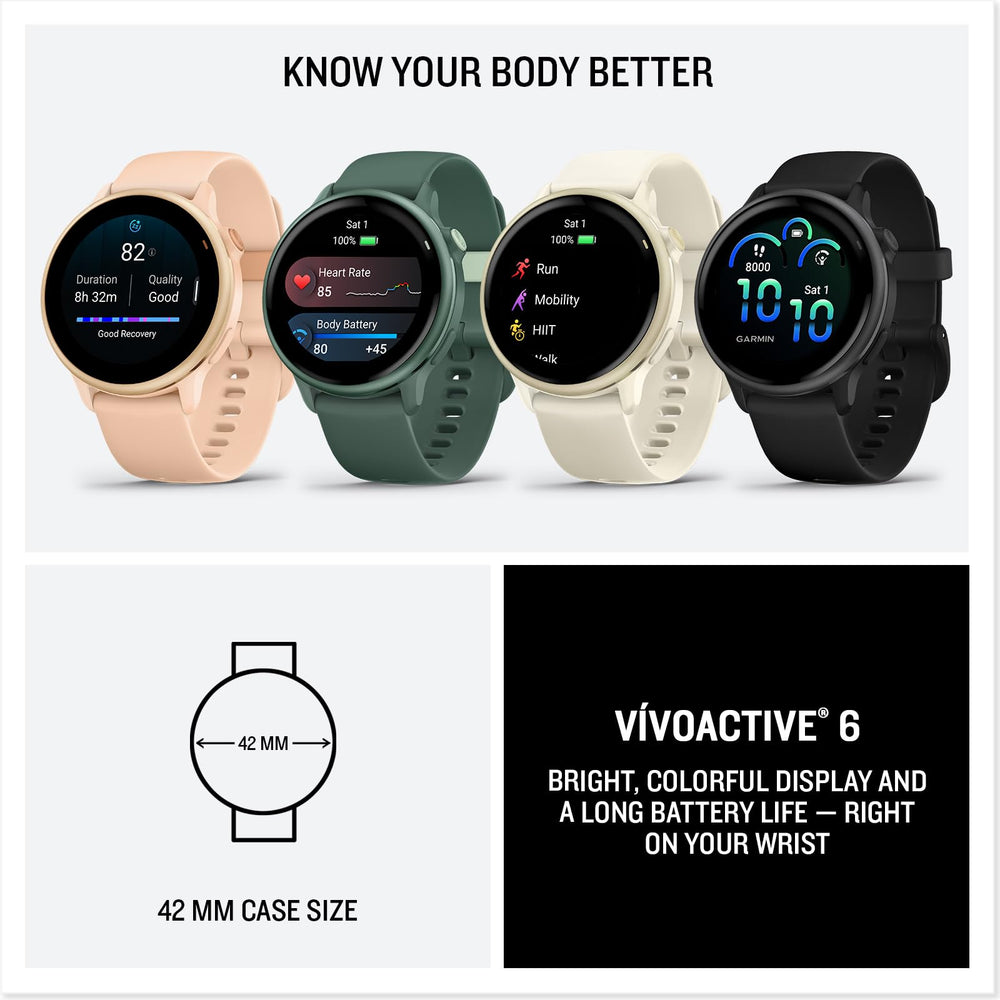 Garmin vívoactive 6 lifestyle image outdoors demonstrating everyday use