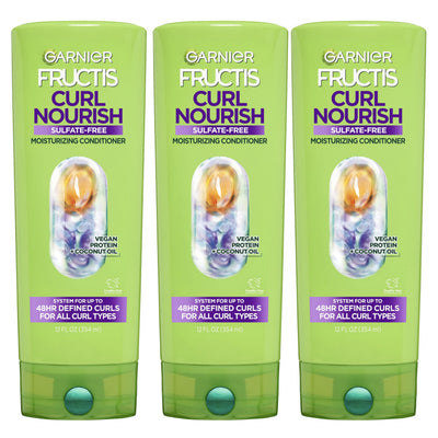 Garnier Fructis acondicionador frontal muestra envase y beneficio hidratación