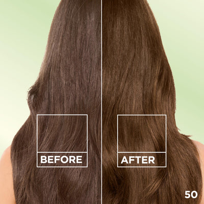 Garnier aplicación en cabello seco mostrando cobertura de raíces y proceso de teñido efectivo