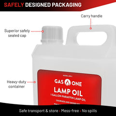 Gas One aceite transparente vertiéndose, muestra pureza y combustión limpia