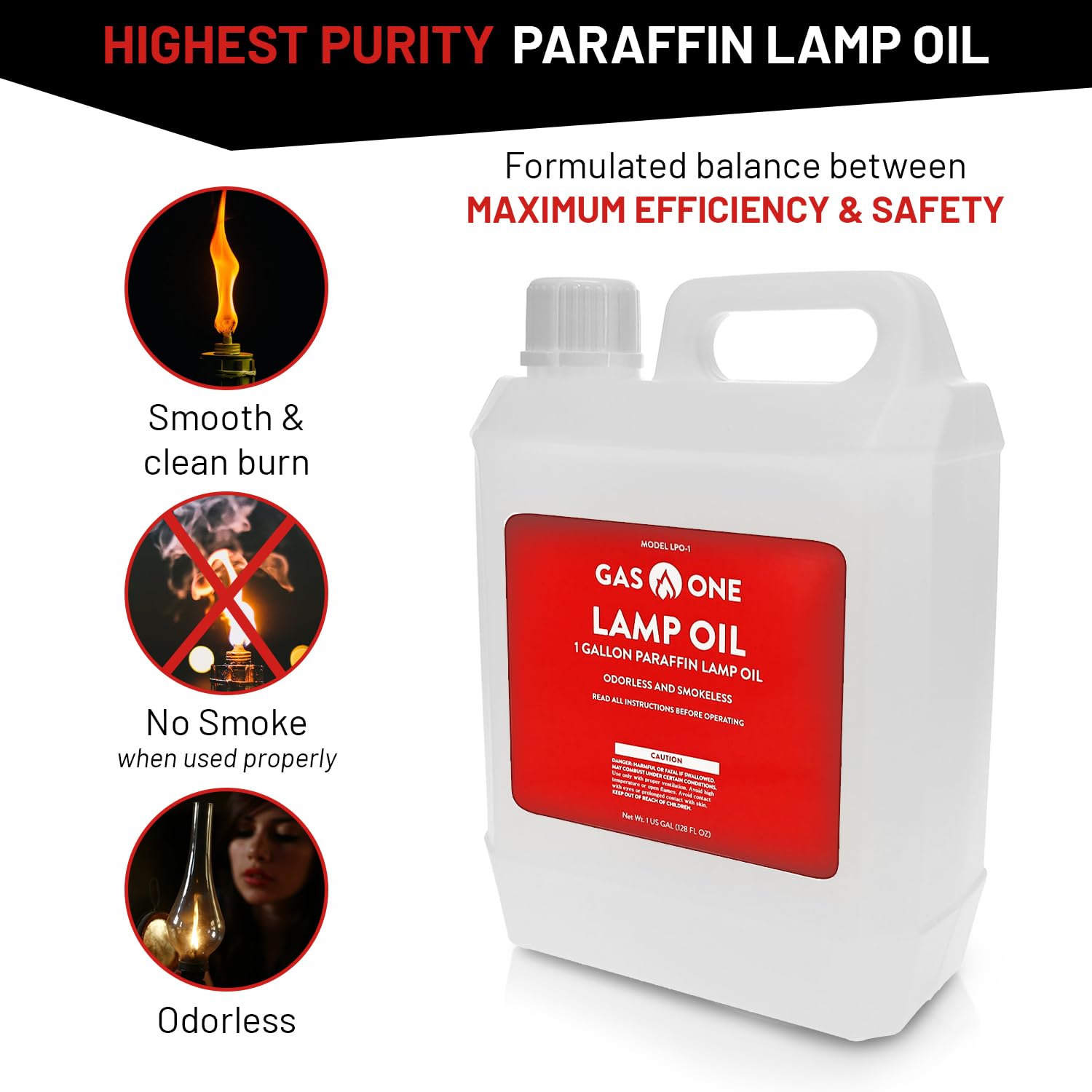 Gas One linterna exterior encendida usando el aceite, crea ambiente calido