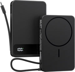 Gatatol front view showing compact power bank and magnetic pad for portable convenience