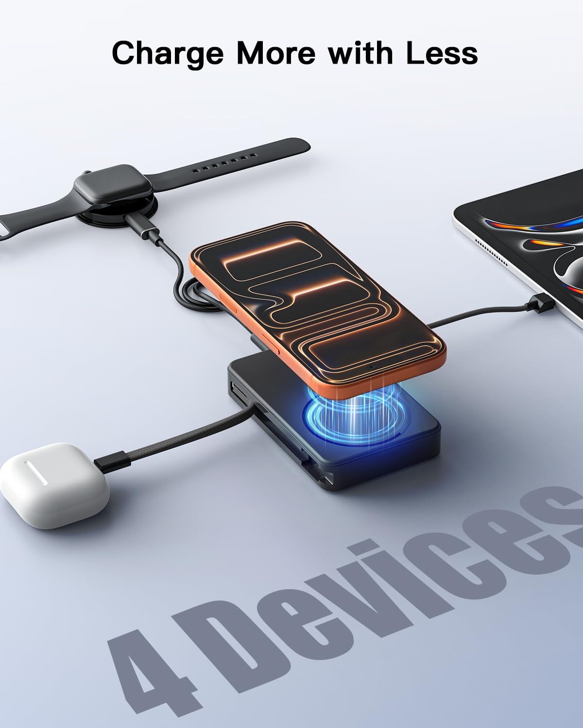 Gatatol inside backpack travel scene showing reliable travel charging solution