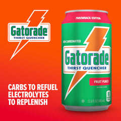 Gatorade lata en mano demostrando portabilidad y uso inmediato