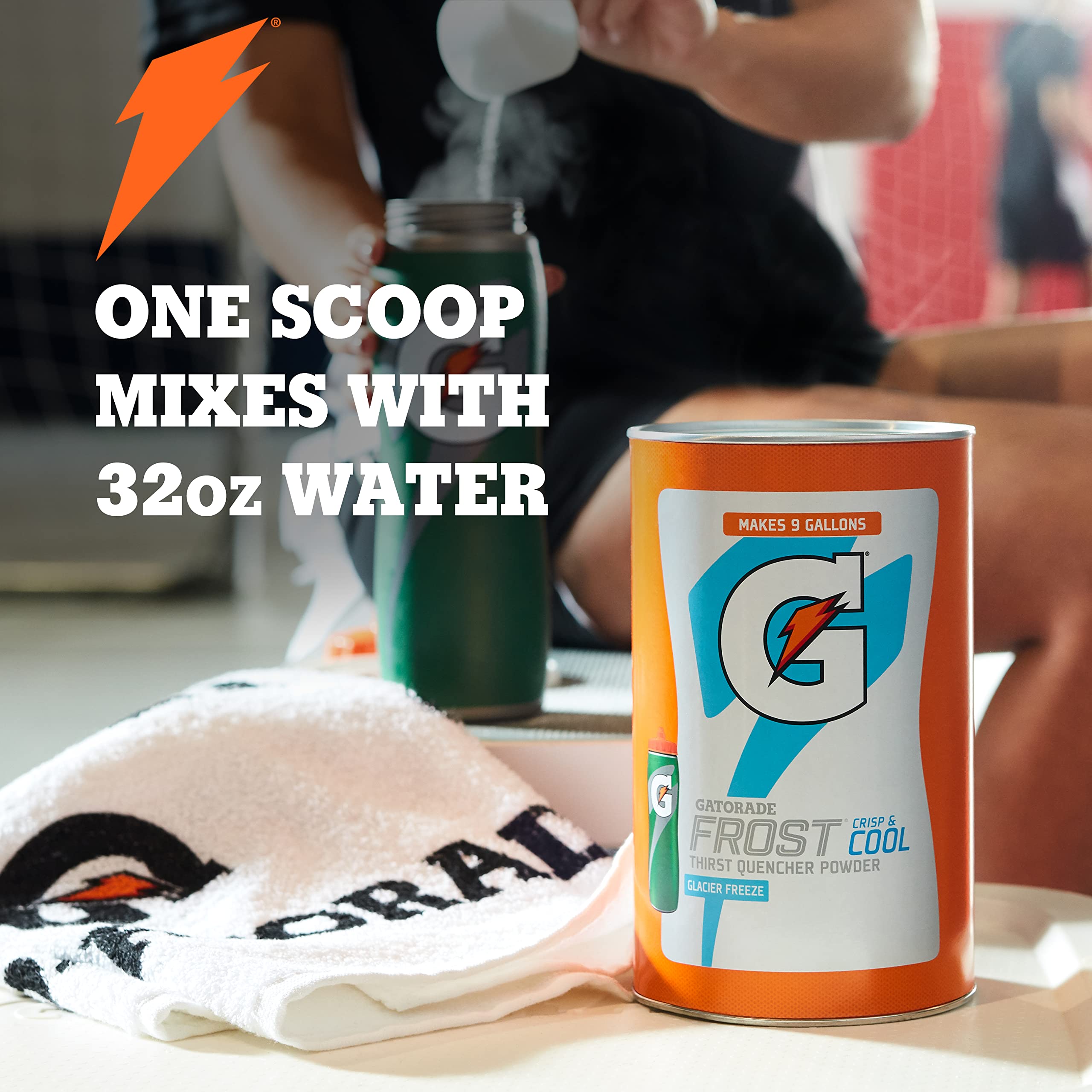 Gatorade bebida en jarra lista para consumo y refrescar equipos