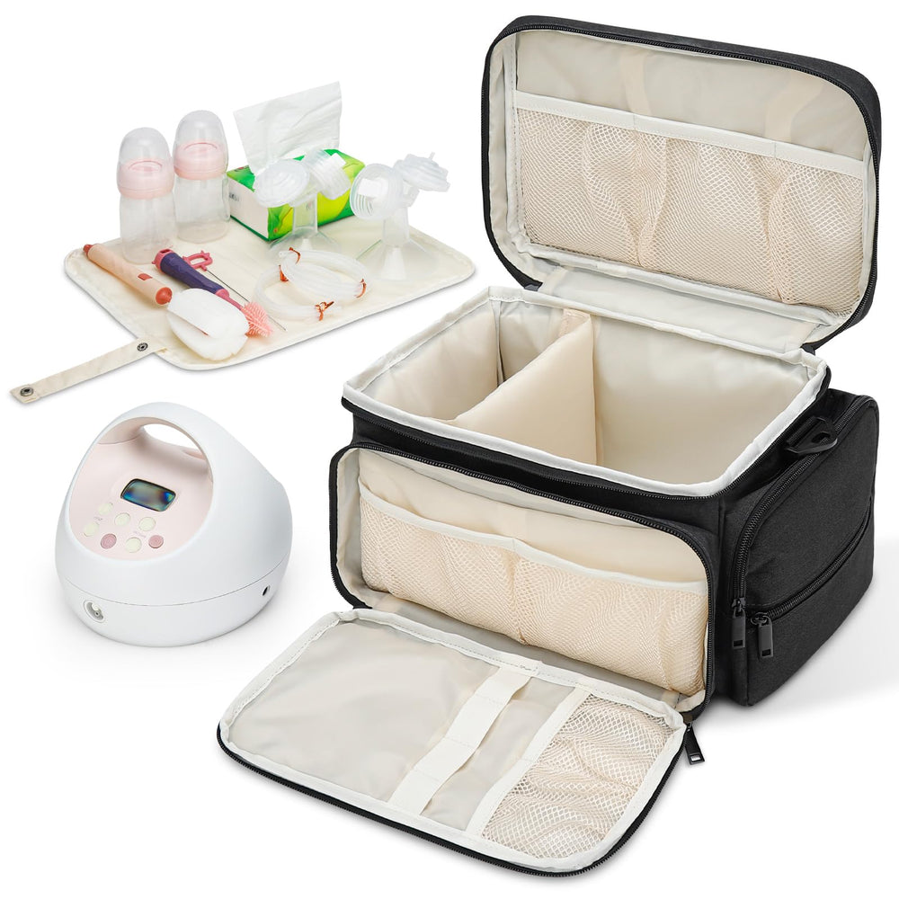 GDNasist detalle interior acolchado que protege el sacaleches y accesorios