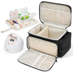 GDNasist detalle interior acolchado que protege el sacaleches y accesorios