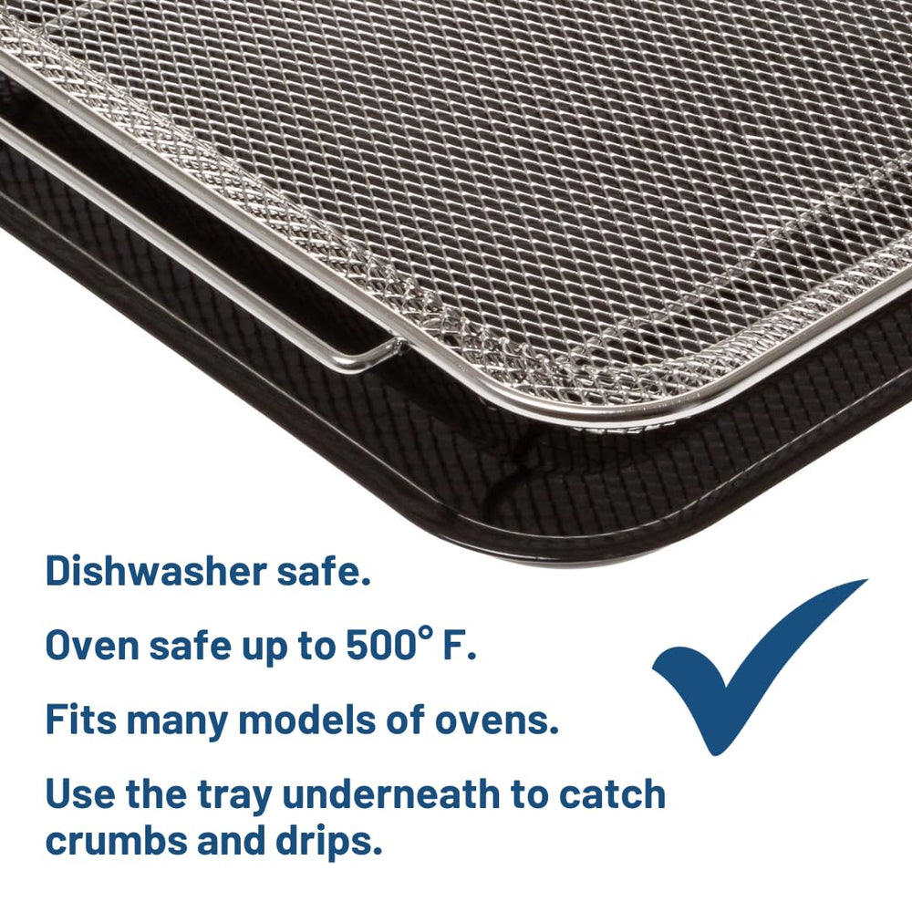 GE basket inside an oven illustrating fit and family-size cooking capacity