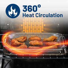 GE close-up of tray perforations demonstrating even heat circulation benefit