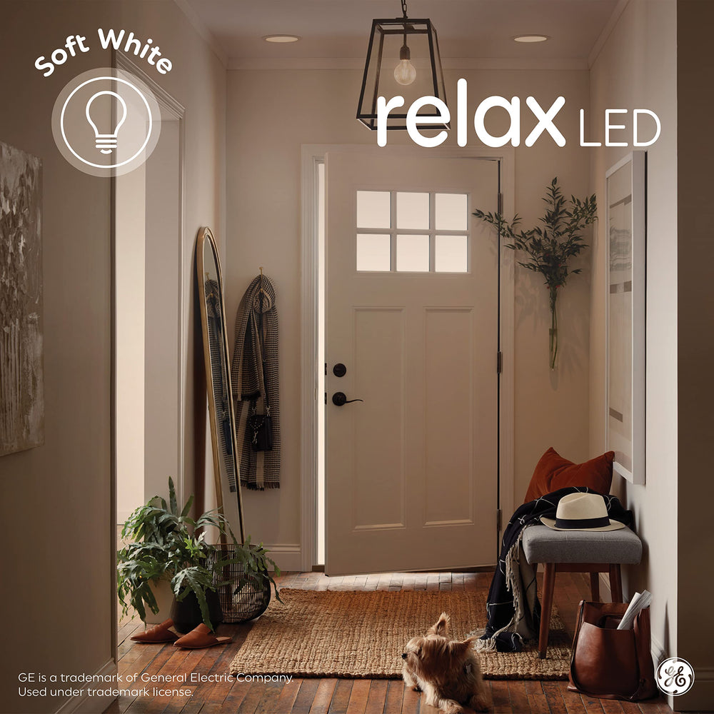 GE Relax detalle del difusor opal, luz uniforme y sin deslumbramiento