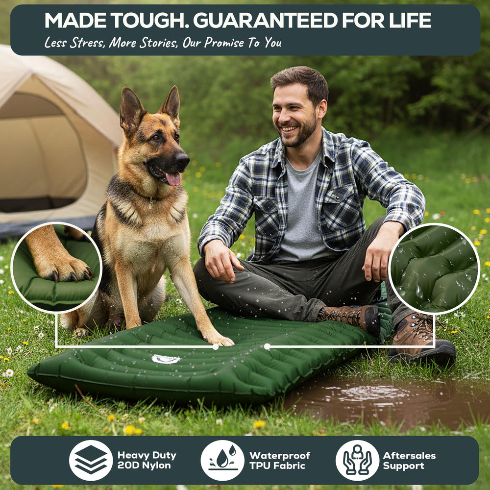 Gear Doctors Ether inflated profile highlighting ErgoCushion support benefit