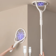 GeckoMan two-pack front view showing rackets and benefits for home pest control