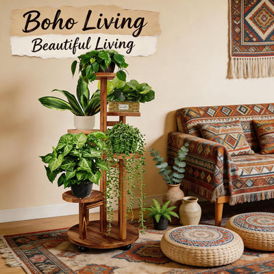 GEEBOBO lifestyle corner display creating organized green focal point