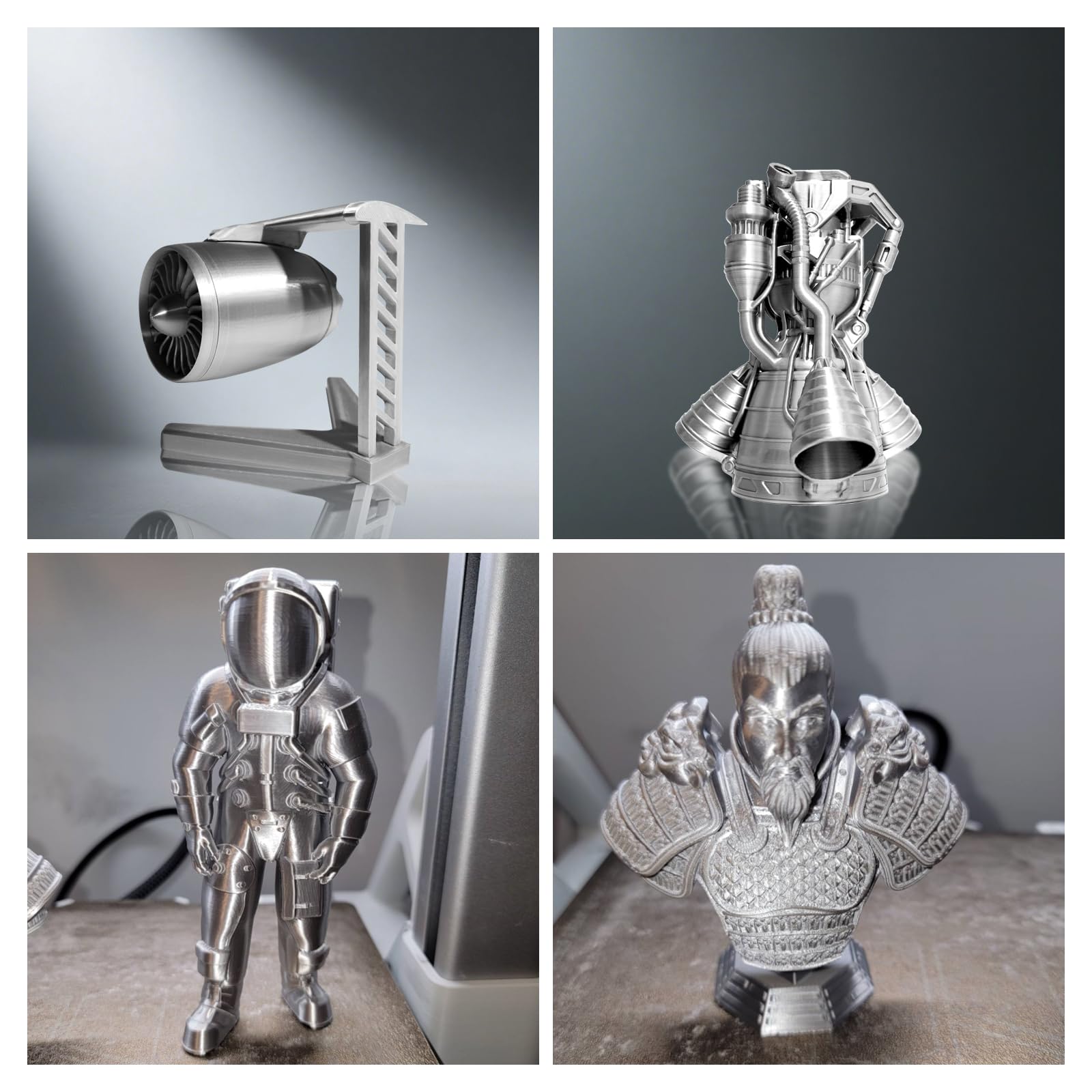 Geeetech textura cercana del filamento mostrando superficie sedosa y uniforme