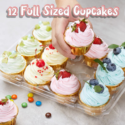 Gencywe paquete de 240 cápsulas incluidas para acomodar cupcakes sin ensuciar