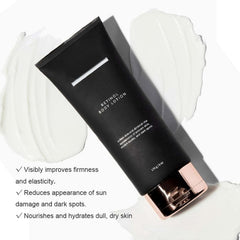 Generic textura cremosa de la loción retinol y ceramidas, absorción rápida