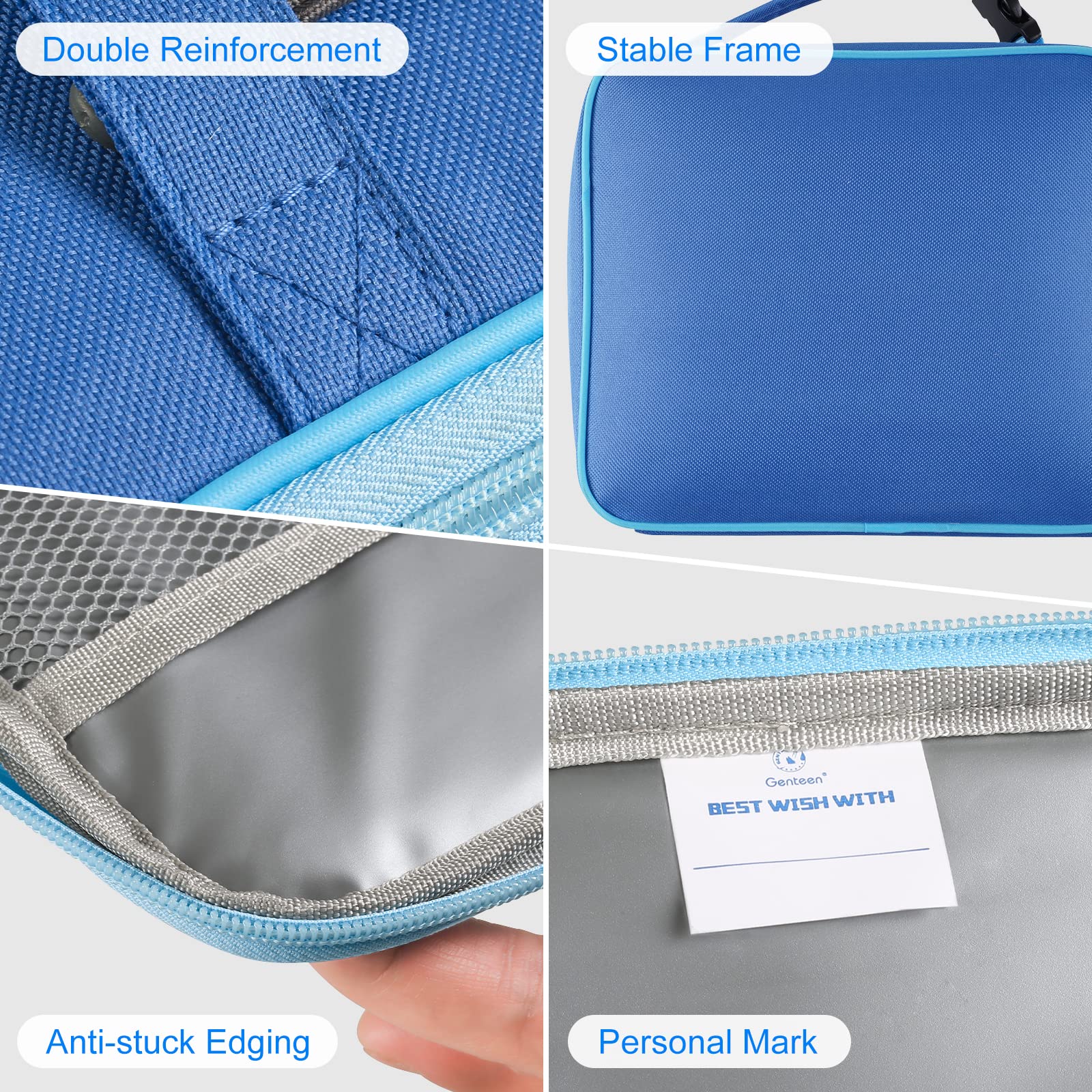 Genteen asa desmontable enganchada a mochila para transporte práctico