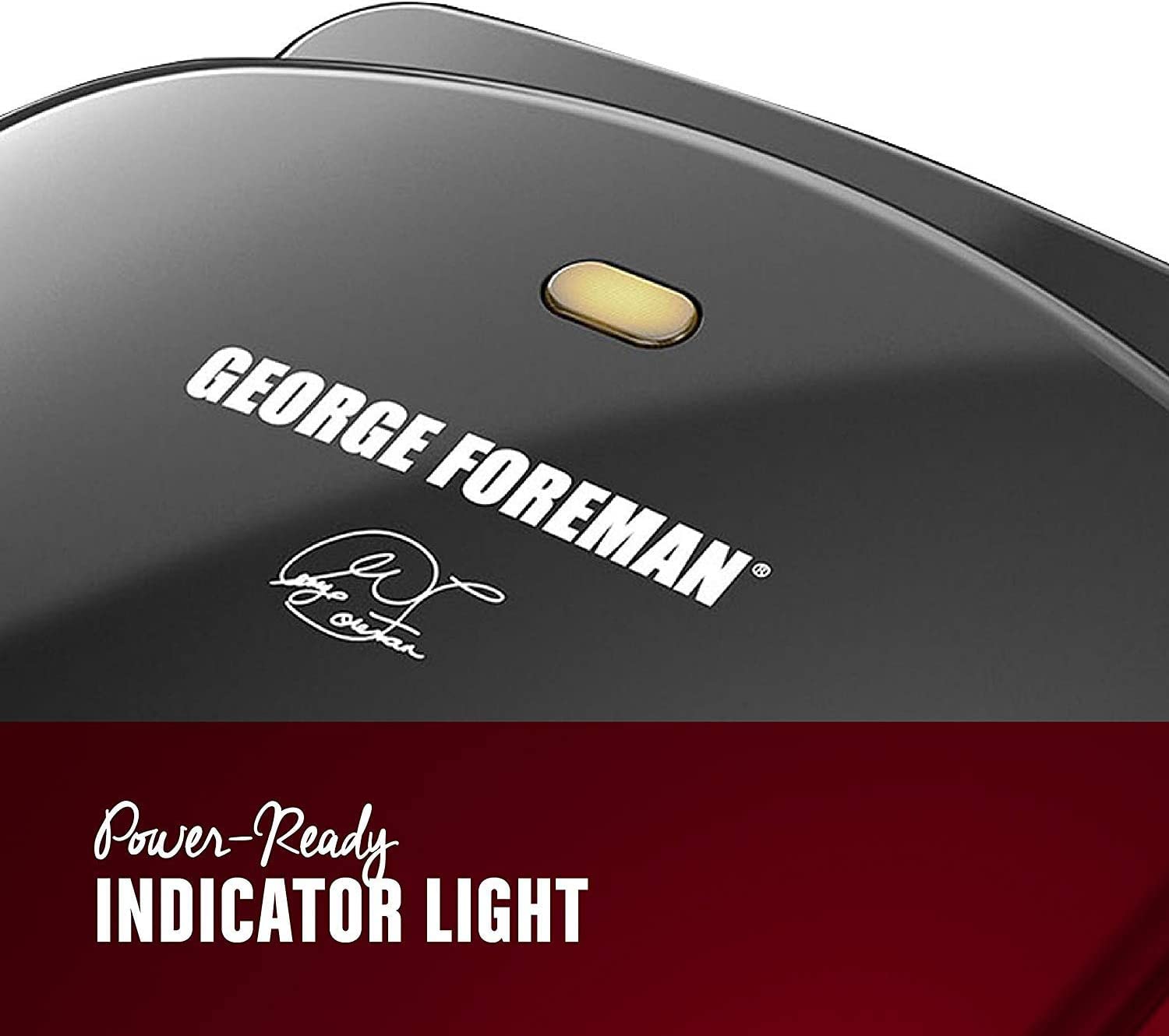 George Foreman detalle del recubrimiento antiadherente fácil de limpiar