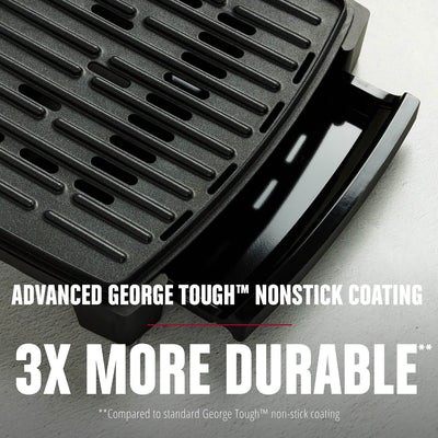 George Foreman hinge clearance demonstrating 3/4 inch space for thicker sandwiches