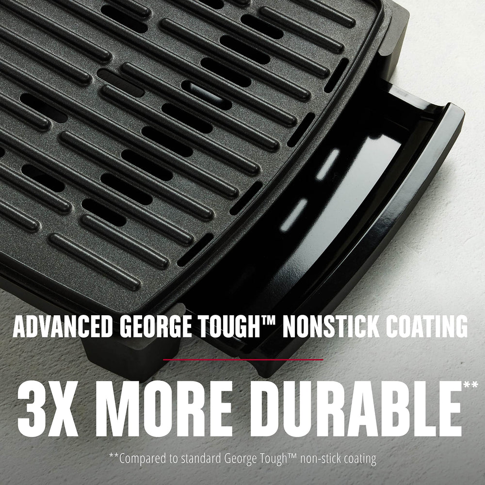 George Foreman hinge clearance demonstrating 3/4 inch space for thicker sandwiches