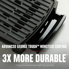 George Foreman hinge clearance demonstrating 3/4 inch space for thicker sandwiches