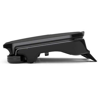 George Foreman removable drip tray detail for dishwasher-safe cleanup and quick maintenance
