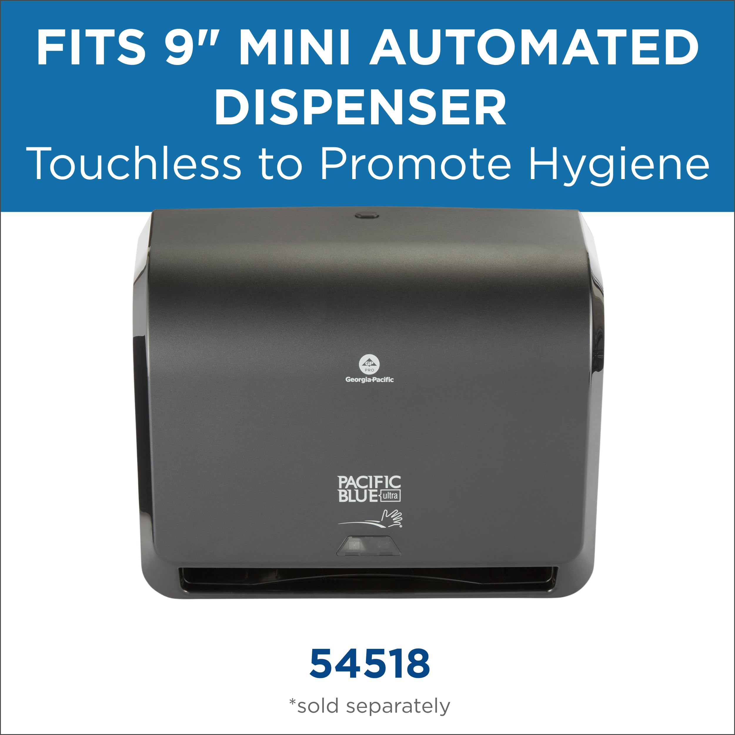 Georgia-Pacific Pacific Blue Ultra dispenser installed in restroom for hygienic dispensing