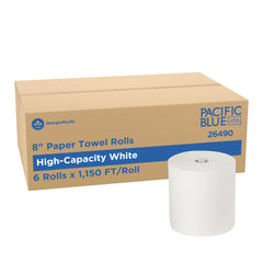 Georgia-Pacific Pacific Blue Ultra front packaging showing product and benefits