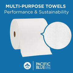 Georgia-Pacific Pacific Blue Ultra towel texture close-up demonstrating absorbency