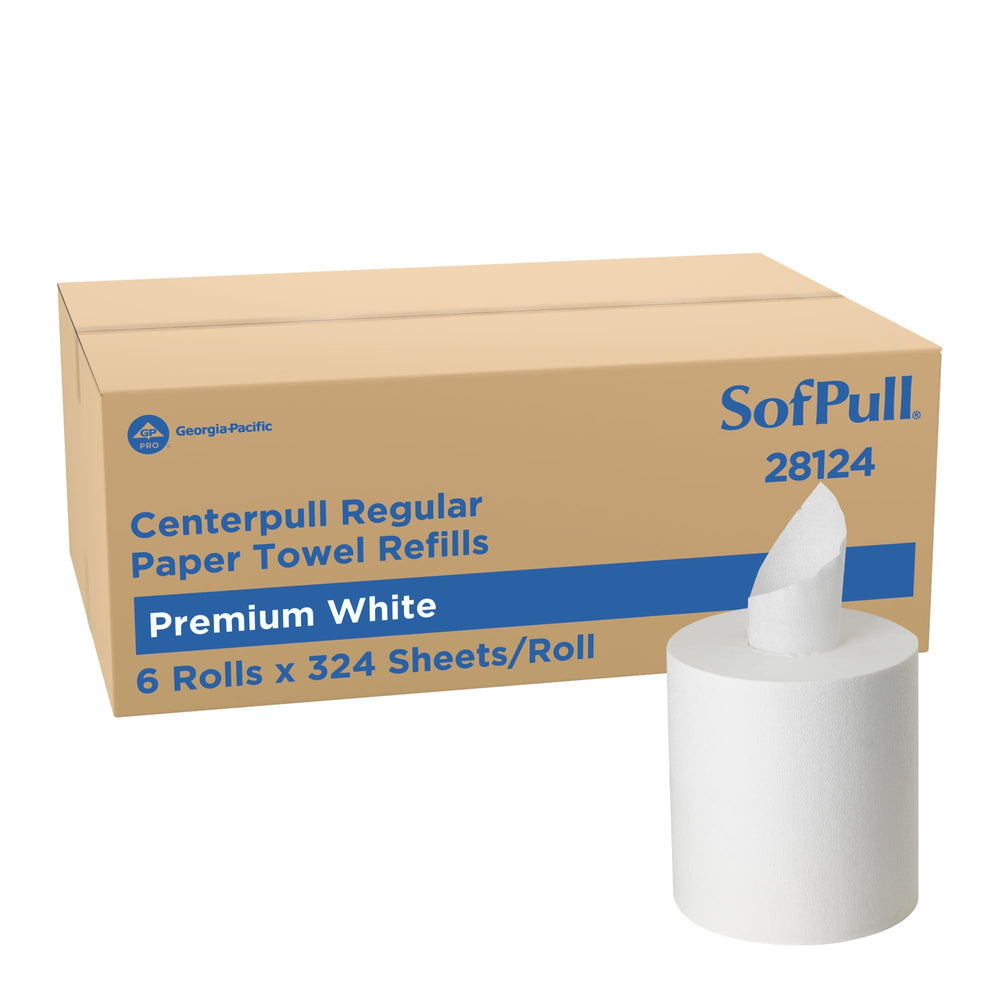 Georgia‑Pacific front packaging showing six rolls and brand, improves procurement clarity