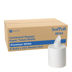 Georgia‑Pacific front packaging showing six rolls and brand, improves procurement clarity