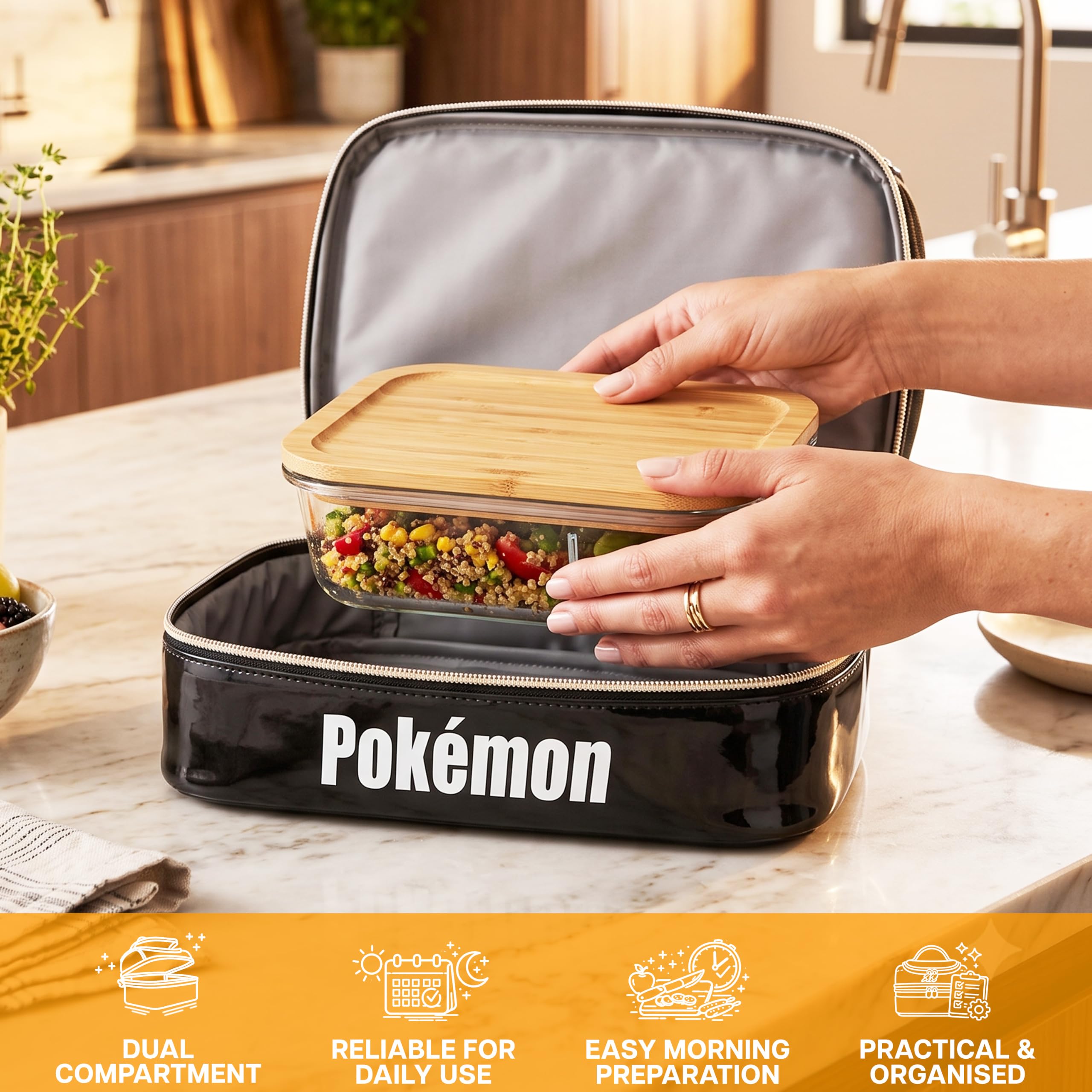 Get Trend interior con forro PEVA, mantiene alimentos más frescos