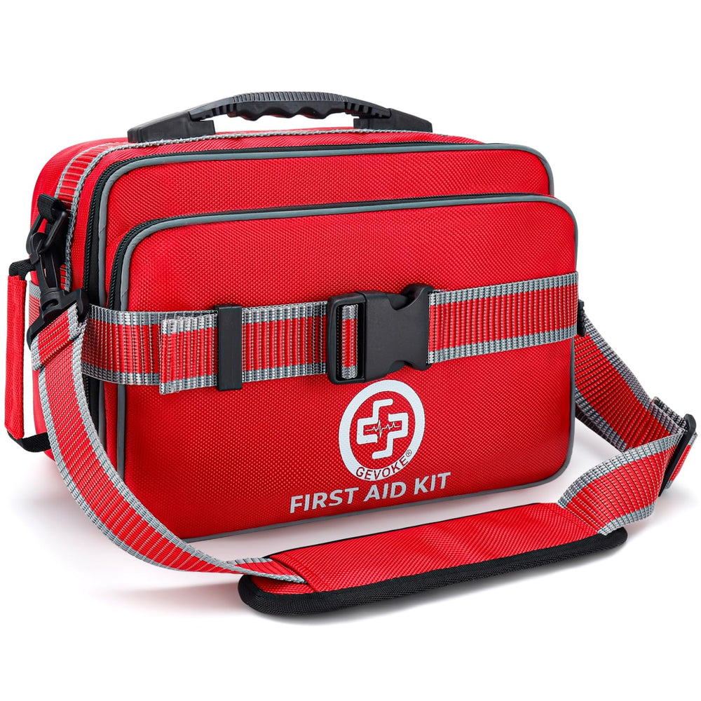 Gevoke estuche frontal resistente con tiras reflectantes para emergencias