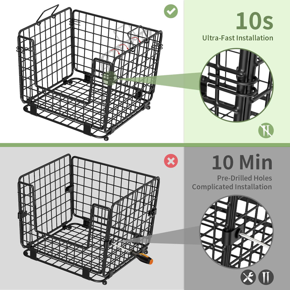 GGIU cesta en uso en encimera con verduras accesibles