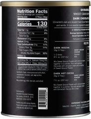 Ghirardelli textura del polvo de cacao en detalle aporta mezcla homogénea