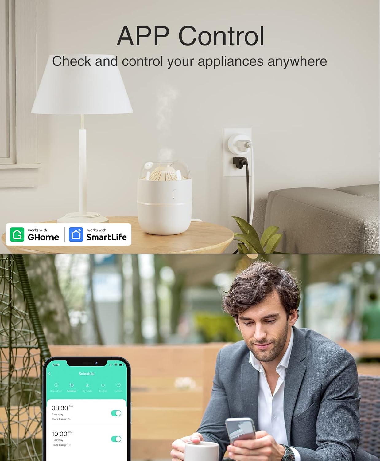 GHome Smart comparación de tamaño en mano para valorar escala real
