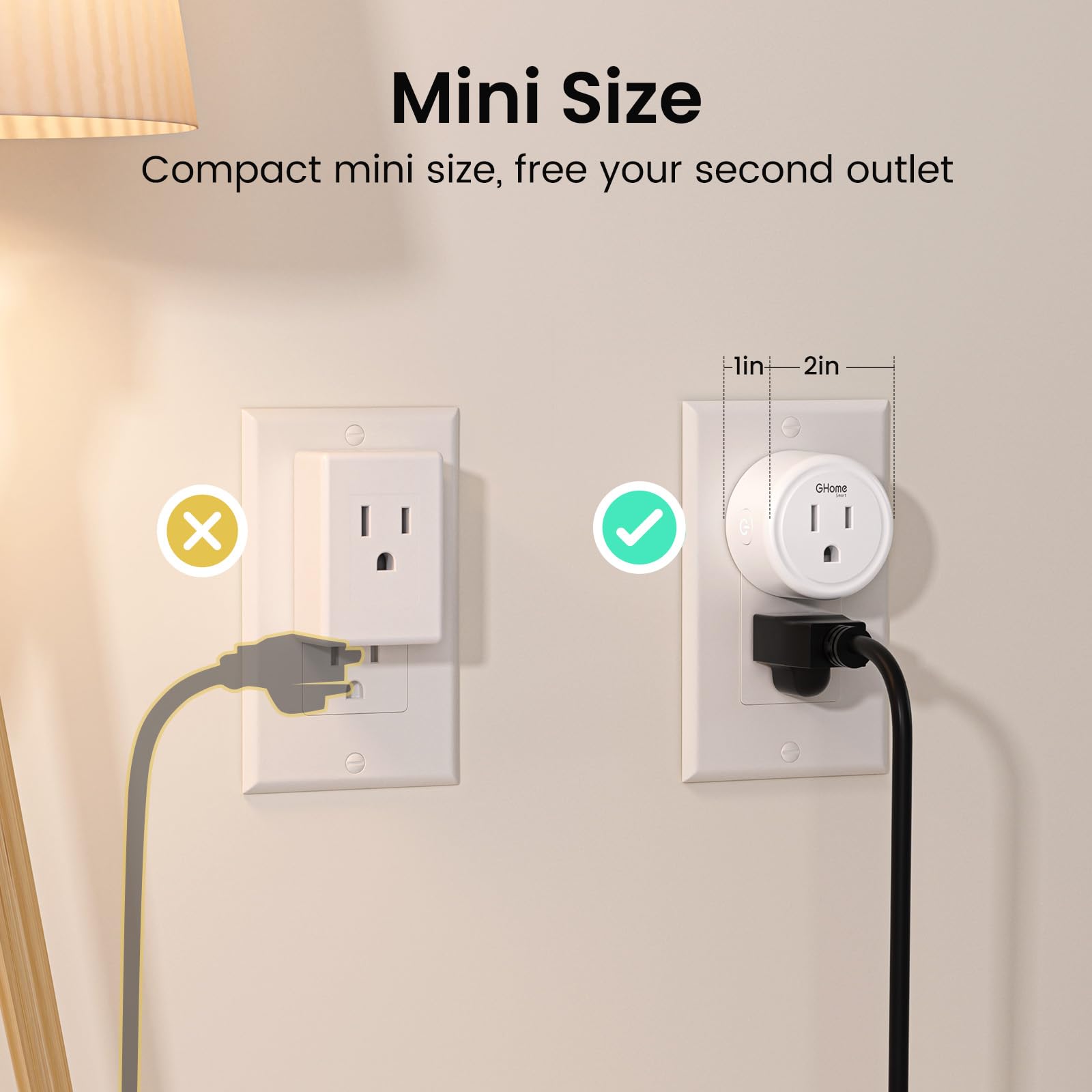 GHome Smart etiqueta ETL y FCC indicando seguridad certificada