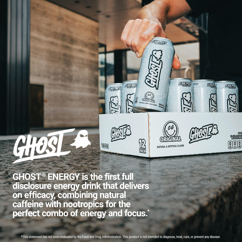 GHOST en mesa social destacando disfrute sin azúcares añadidos