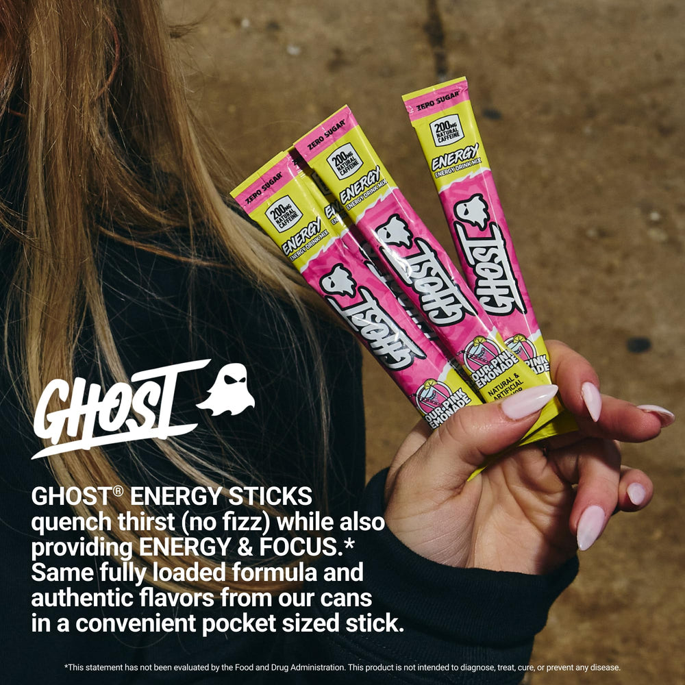 GHOST stick used outdoors by athlete showing portable energy support