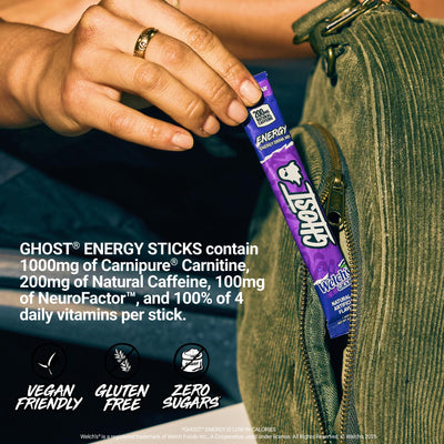 GHOST nutrition label detail highlighting transparent ingredient dosing