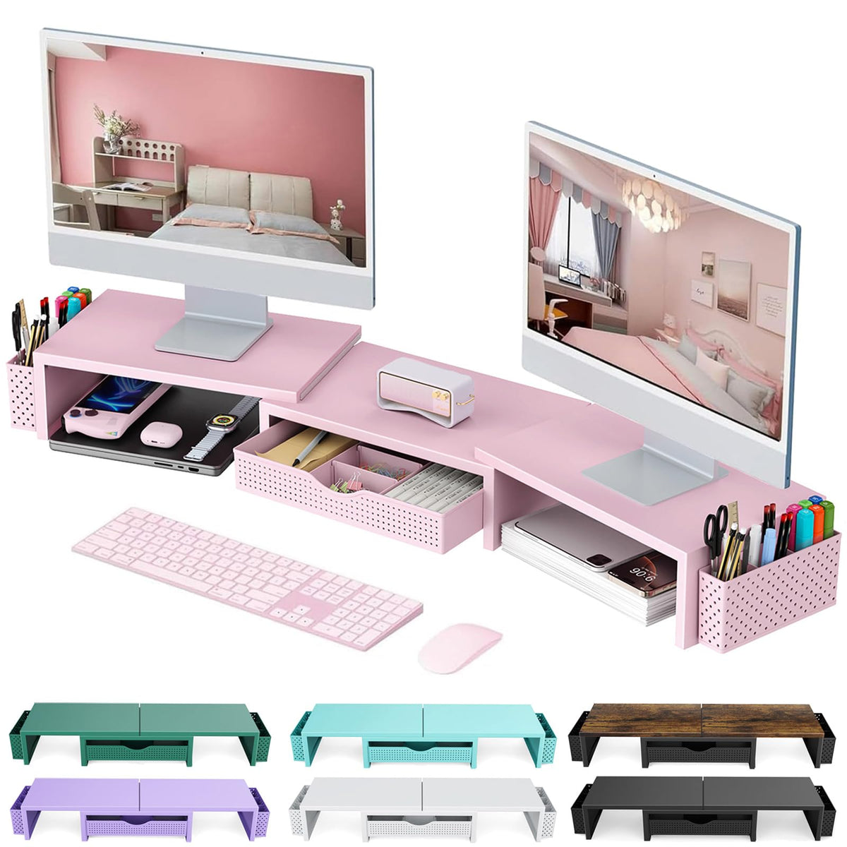 gianotter vista frontal con dos monitores y mejor ergonomía